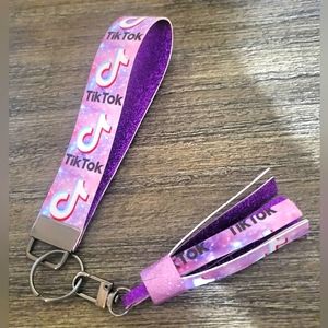 TIK TOK Inspired Key Fob Wristlet 🎉2/$30🎉